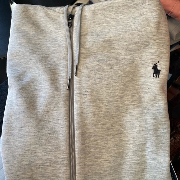 NWT HEATHER GRAY POLO BY RALPH LAUREN HOODIE.REASONABLE OFFERS.BIG & TALL - Picture 2 of 11